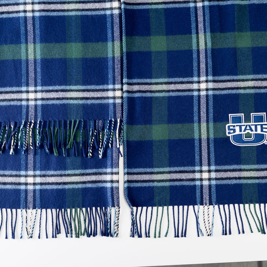 Utah State Tartan Lambswool Scarf
