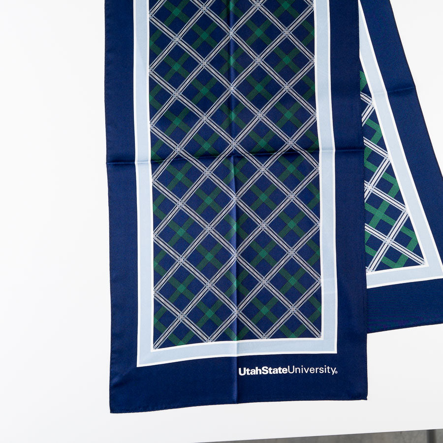 Utah State Tartan Silk Scarf
