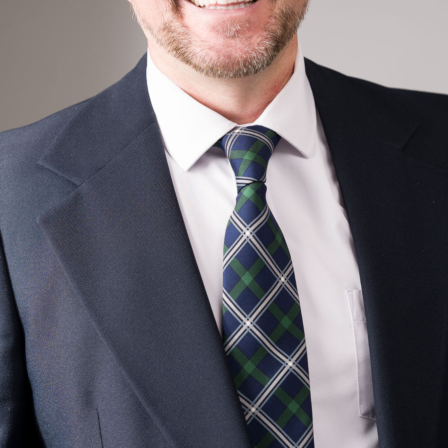 Utah State Tartan Silk Tie