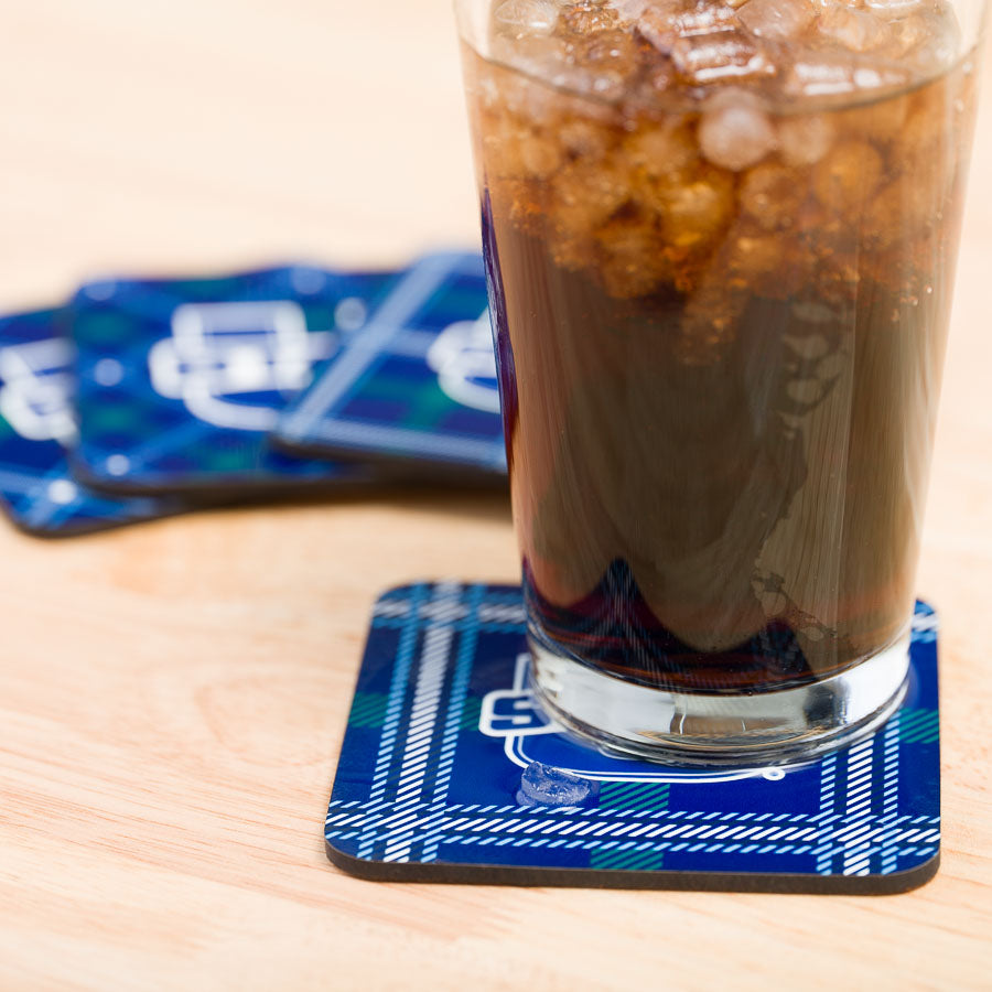 Utah State Tartan Coaster Set