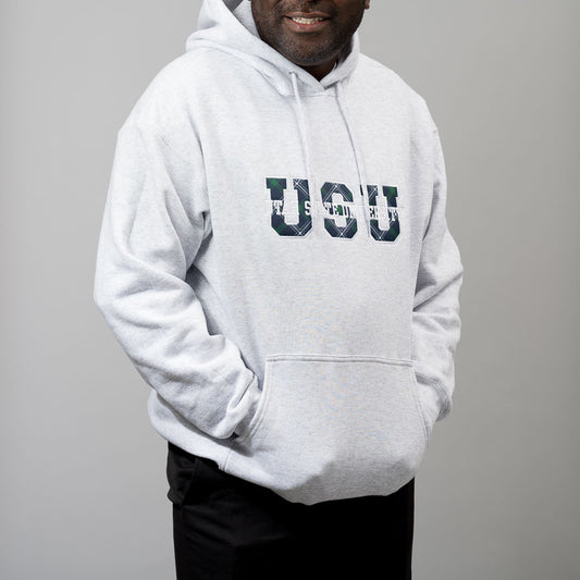 USU Tartan Letter Hoodie