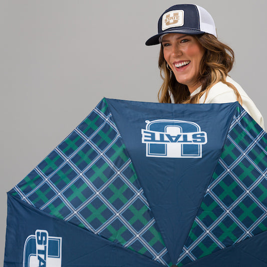 USU Tartan Umbrellas