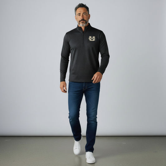 OT Sport Utah State Quarter-Zip Pullover - Aggie Bull Pattern
