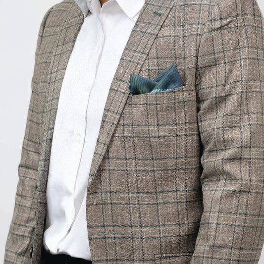 Utah State Tartan Pocket Square