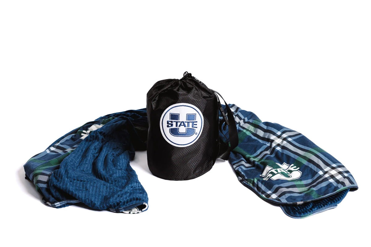Utah State Tartan Plaid On-The-Go Blanket